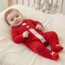 BW-2020-2706: Baby Girls All-In-One with Lace & Bows (NB-6 Months)